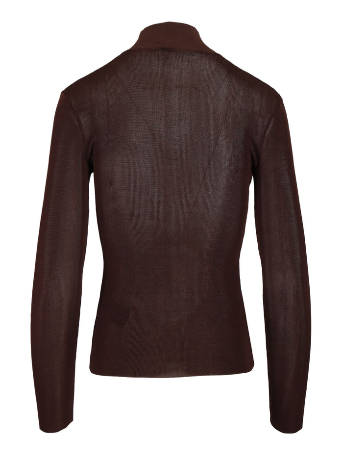 Viscose sweater Brown Main:vis Knitwear