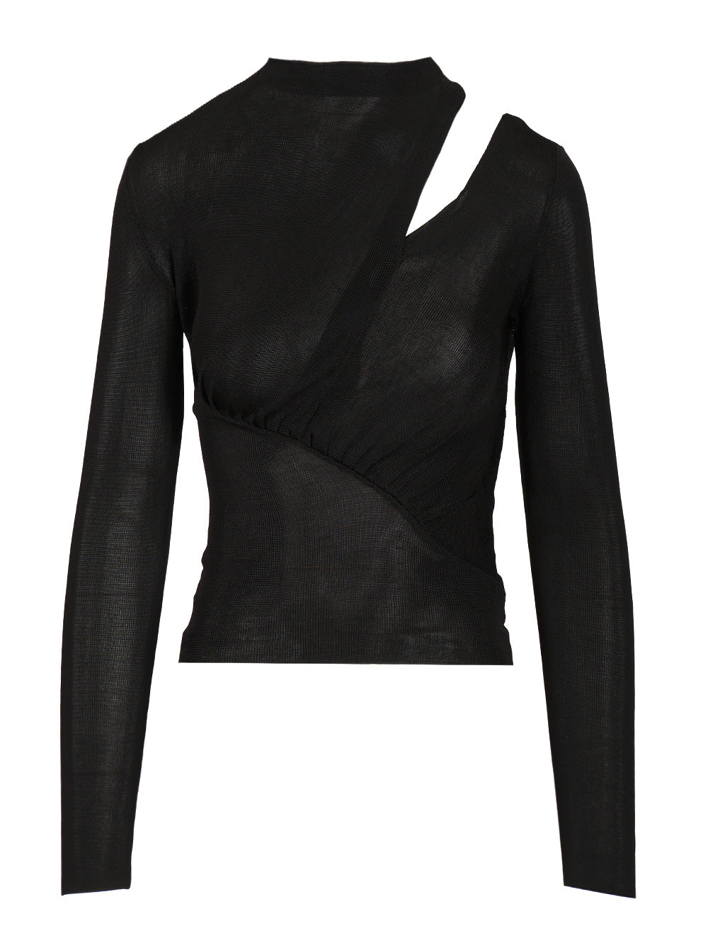 Viscose knit top Black Main:vis Tops