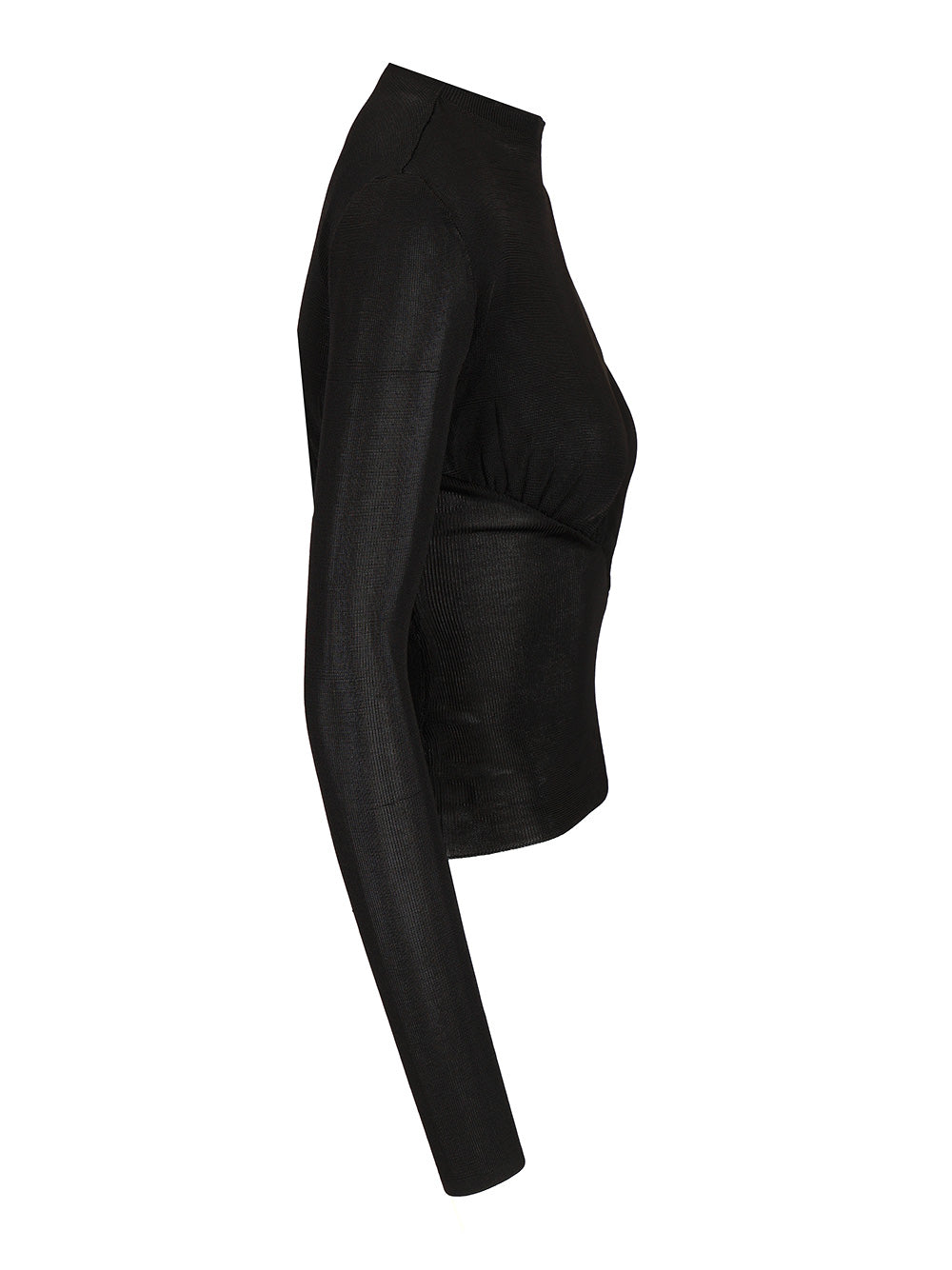 Viscose Knit Top Black Main:vis Tops