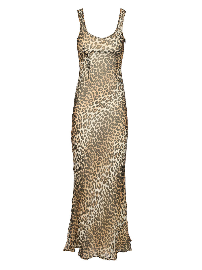 Long leopard dress Animalier Viscose