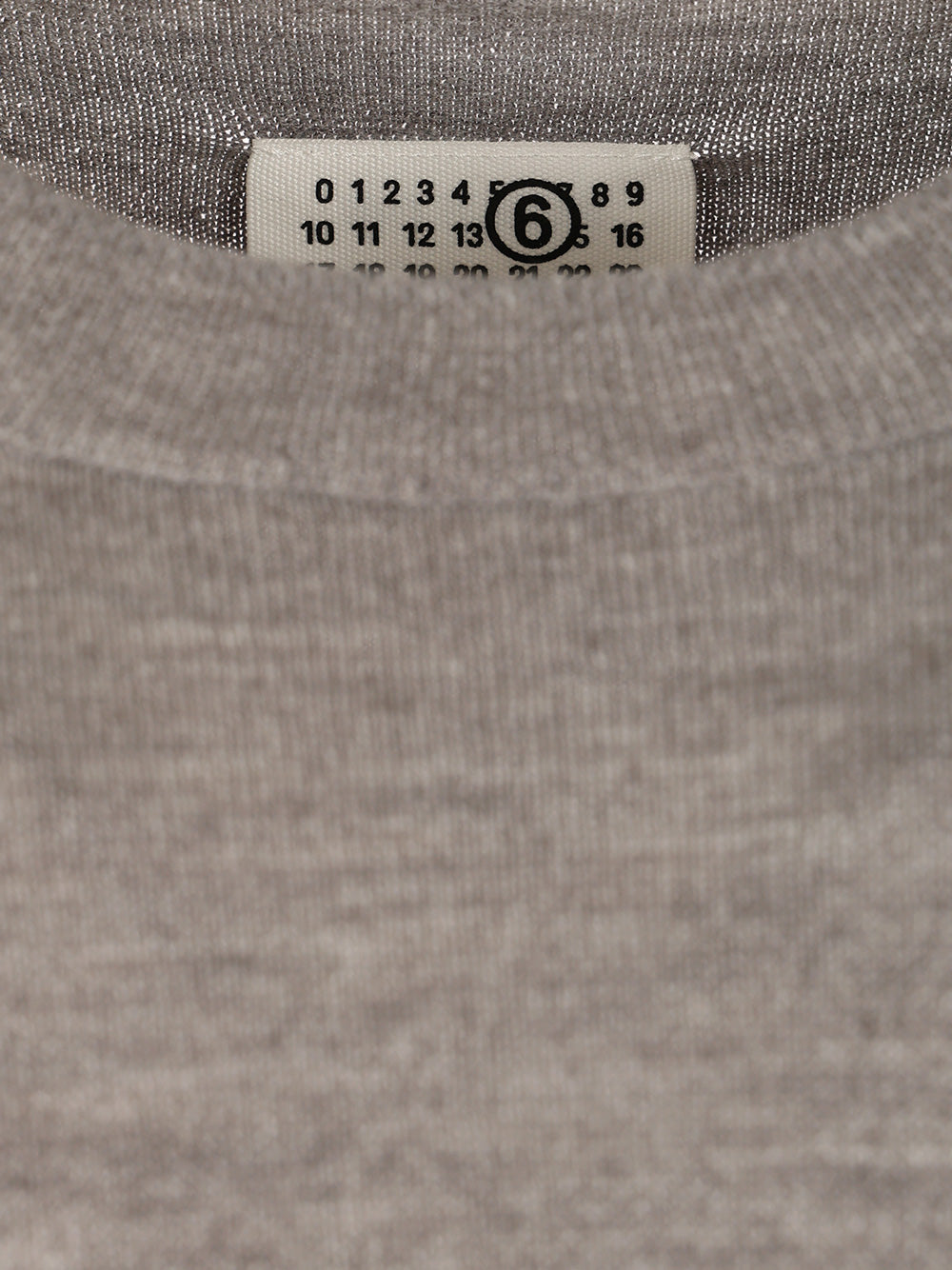 Crewneck sweater with patches Grey Lana Vergine Acrilica Knitwear