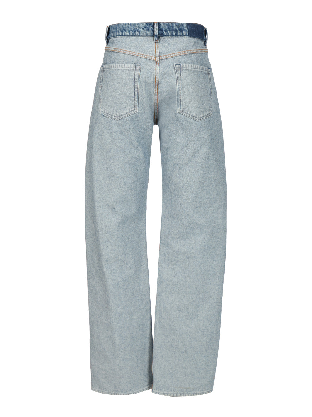 Straight Leg Denim Jeans Blue