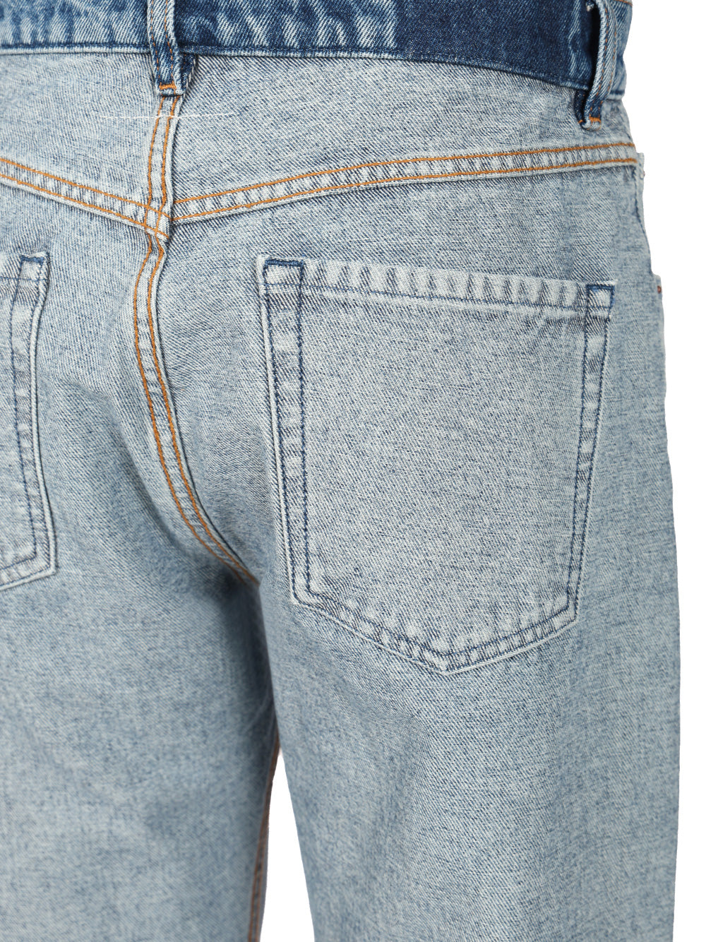 Straight Leg Denim Jeans Blue