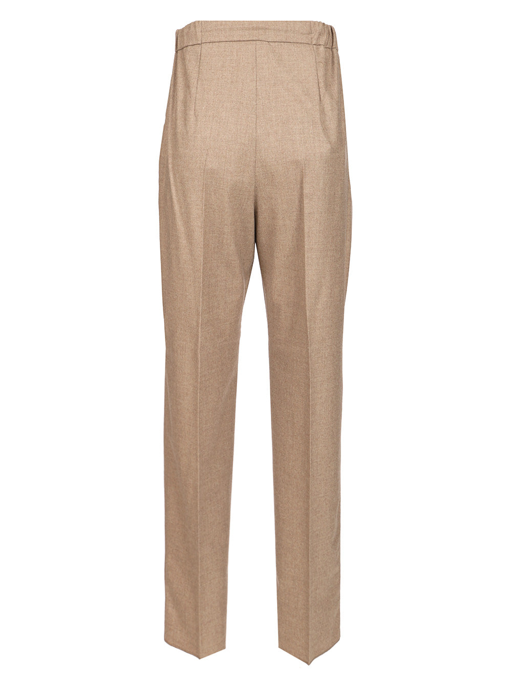 Stretch cashmere trousers Brown
