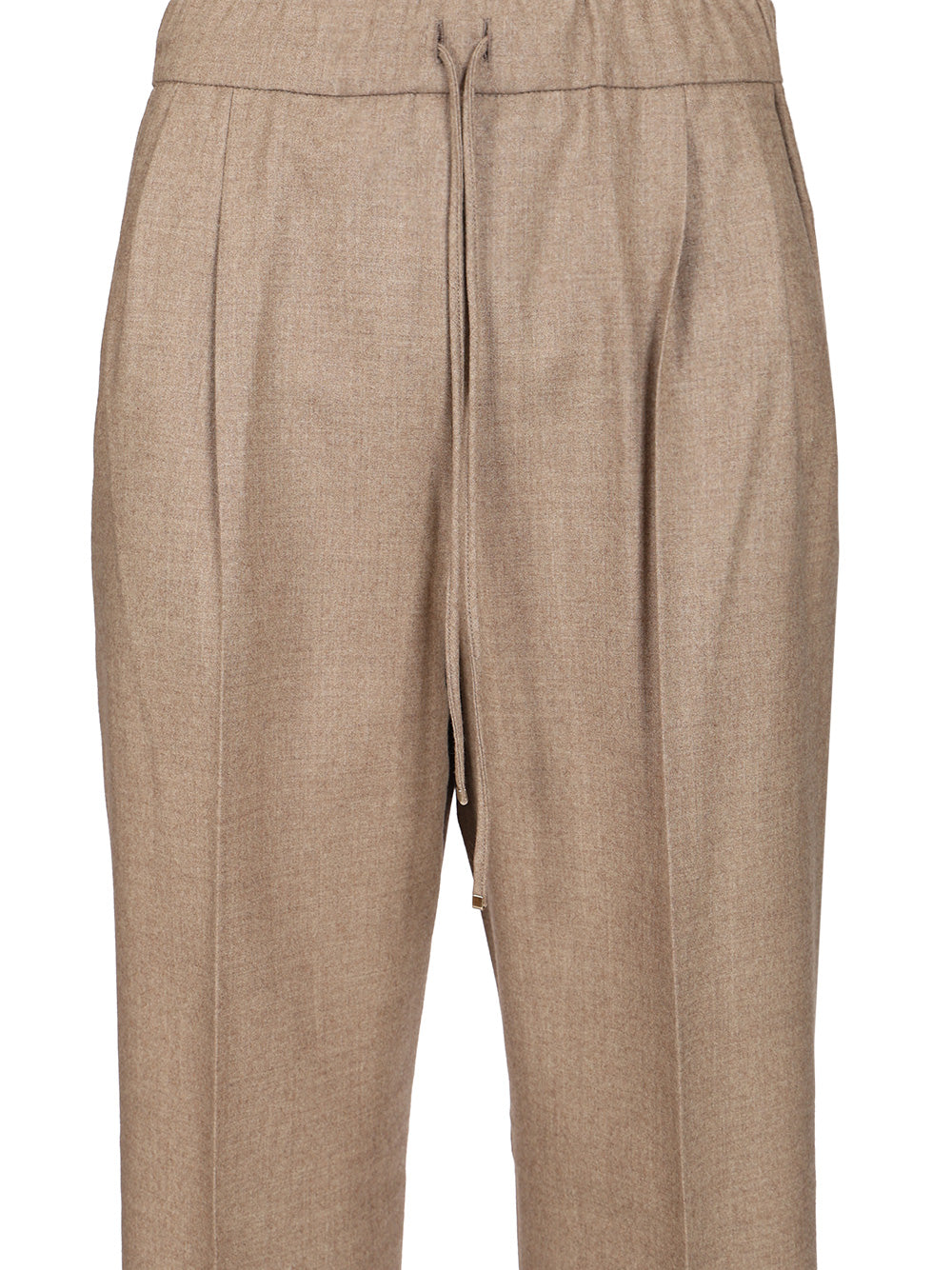 Stretch cashmere trousers Brown