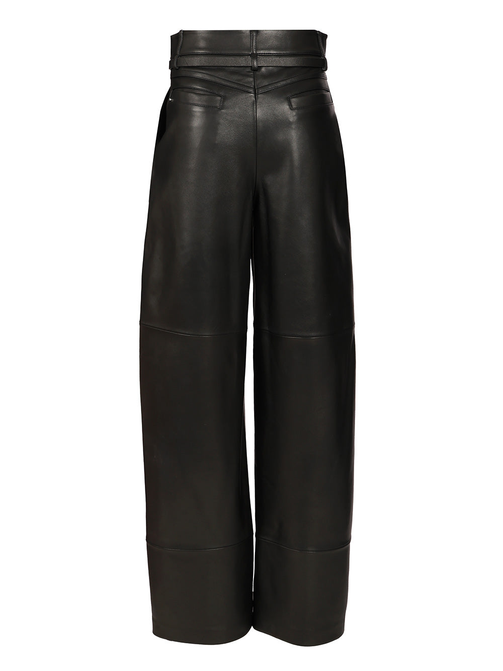 Nappa trousers Black