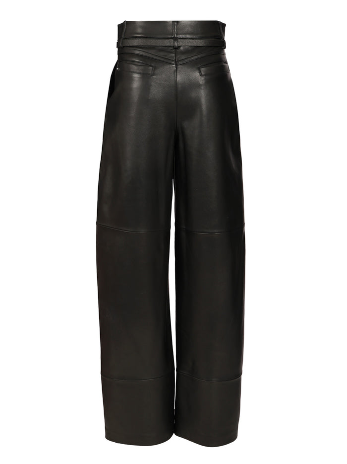 Nappa trousers Black