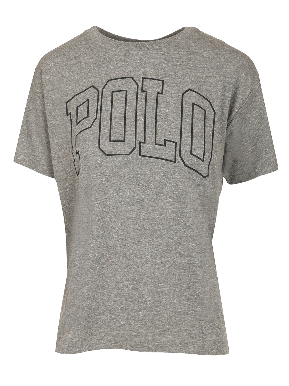 Logo T-shirt Grey Polyester Cotton Viscose