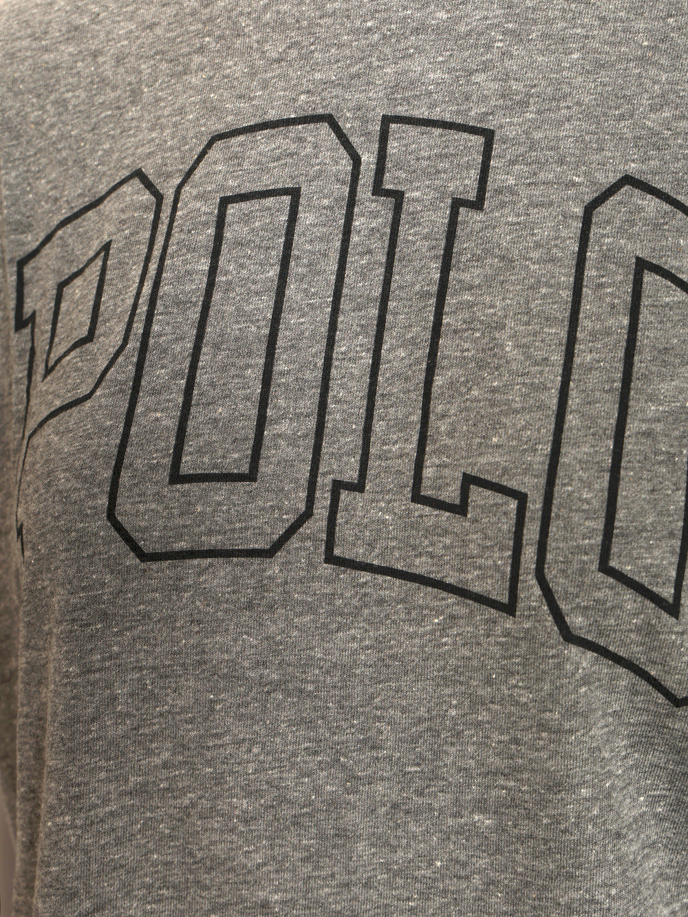 Logo T-shirt Grey Polyester Cotton Viscose