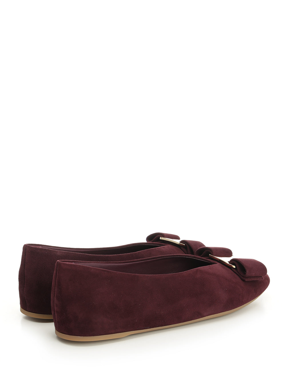 Vara Suede Ballerina Bordeaux Scarpe Basse