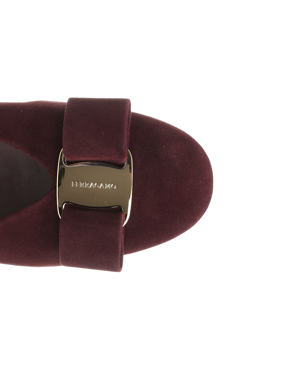 Vara Suede Ballerina Bordeaux Scarpe Basse