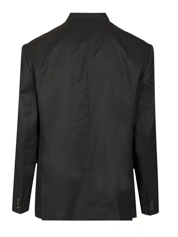 Tailored Kimono Jacket Black Virgin Wool