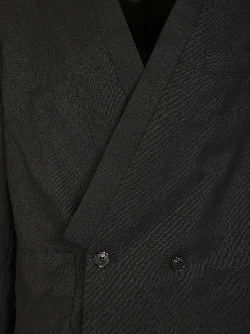 Tailored Kimono Jacket Black Virgin Wool