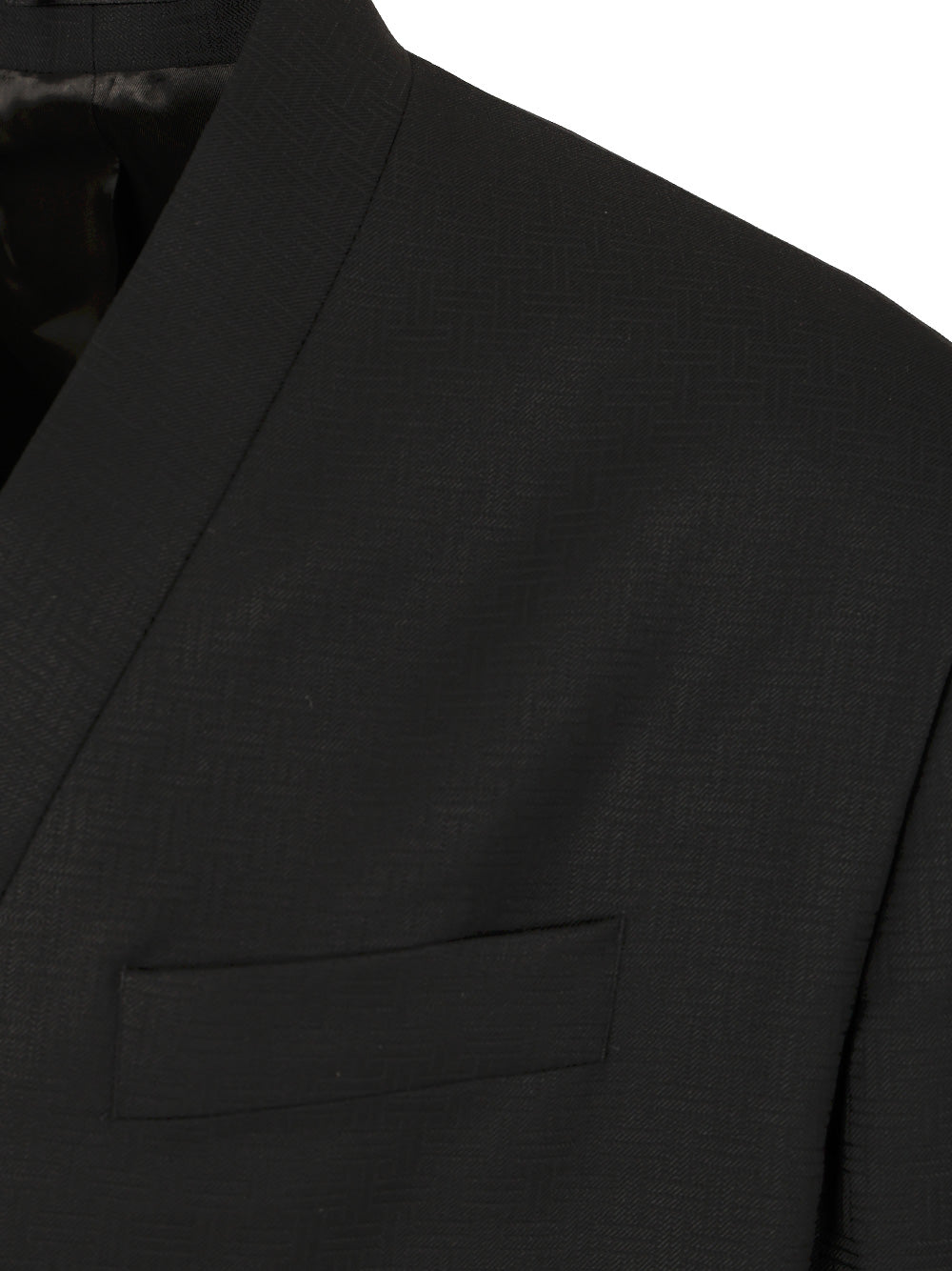 Tailored Kimono Jacket Black Virgin Wool