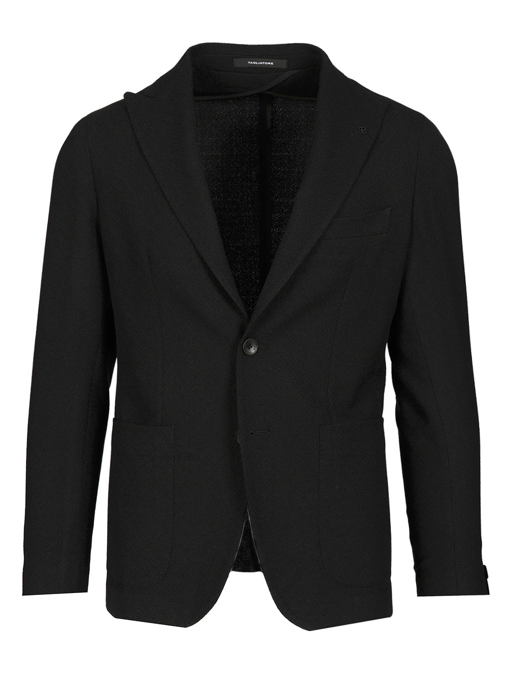 Unlined Wool Blazer Black Jacket