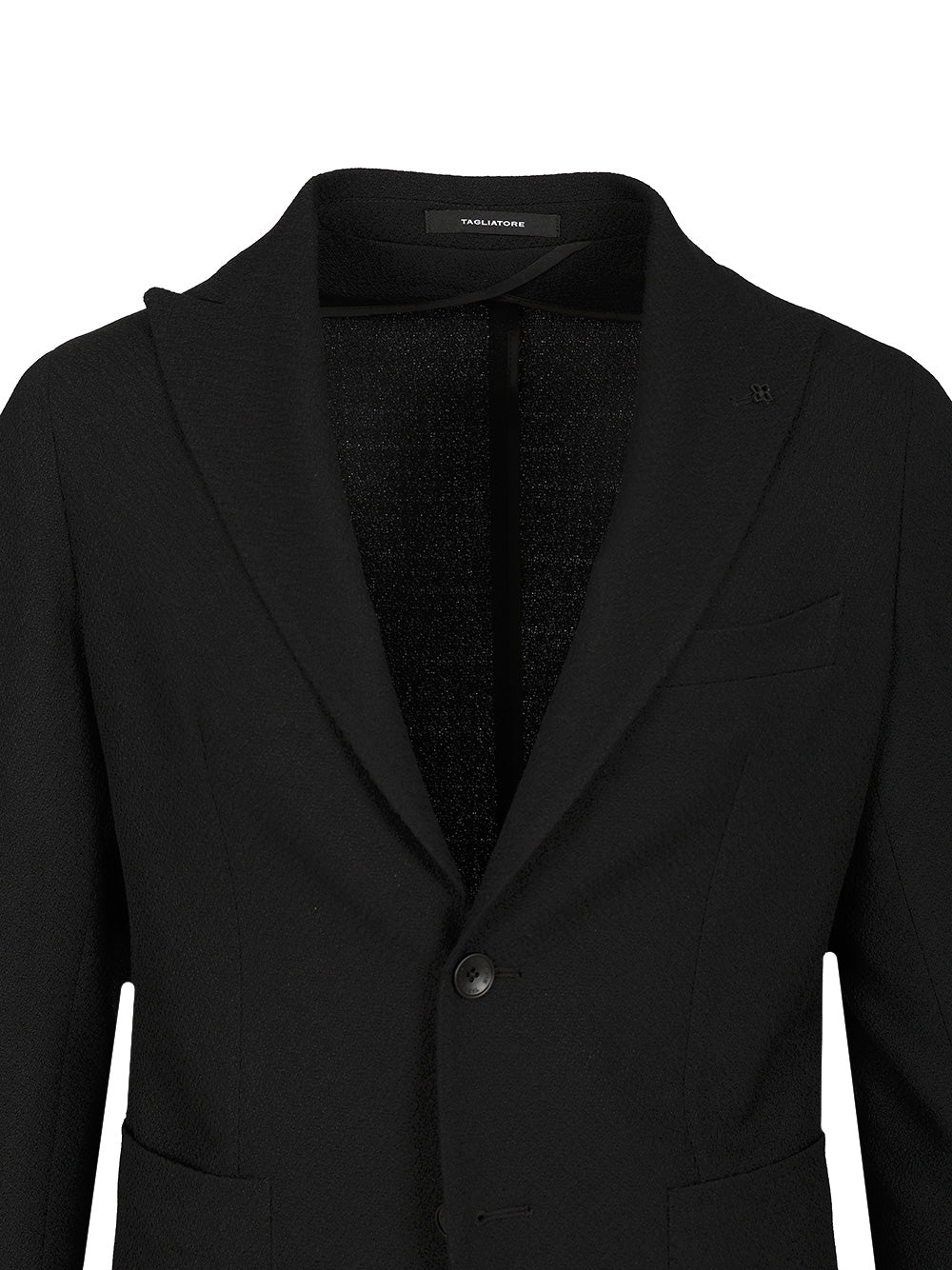 Unlined Wool Blazer Black Jacket