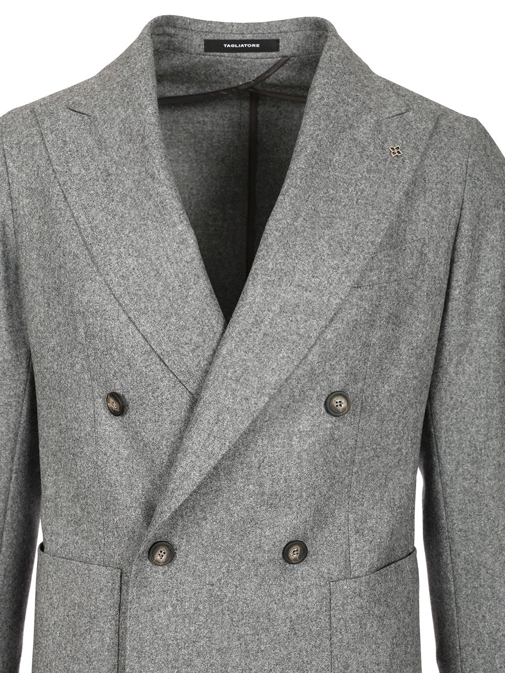 Super 100s wool double breasted suit Grey Virgin Dress