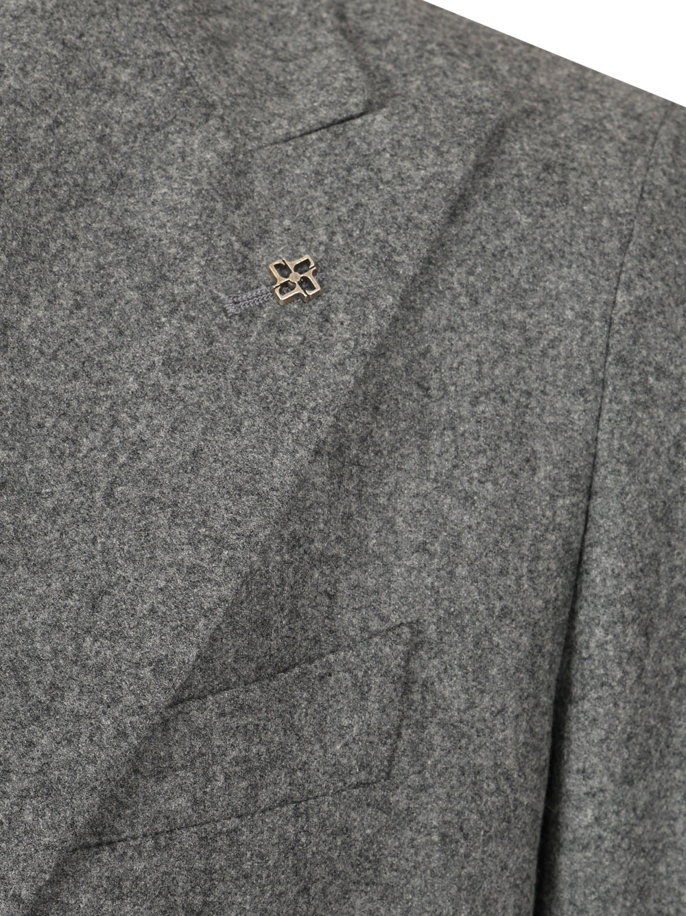 Super 100s wool double breasted suit Grey Virgin Dress