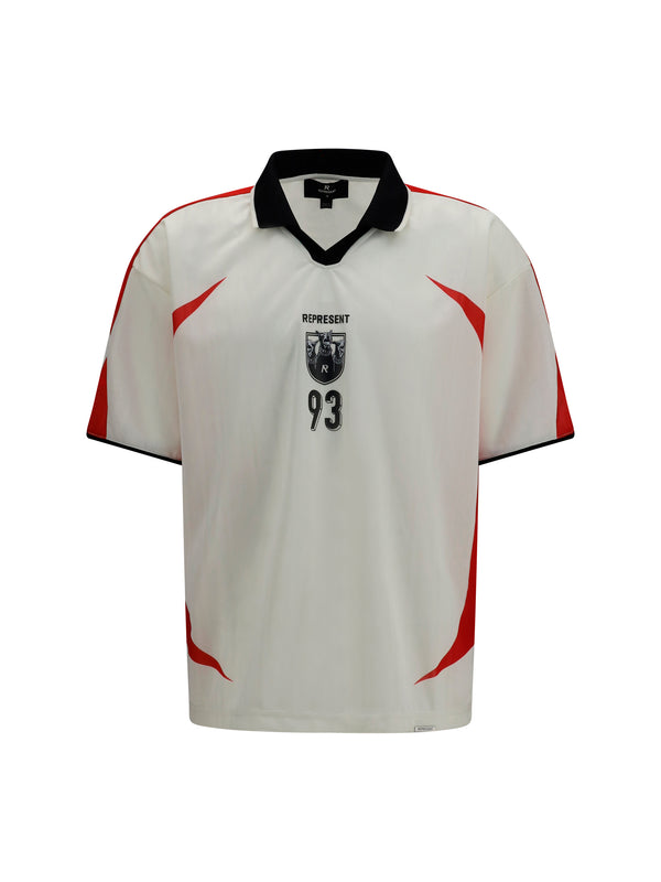 T-Shirt Spike Football Flat White Polyester T-shirts