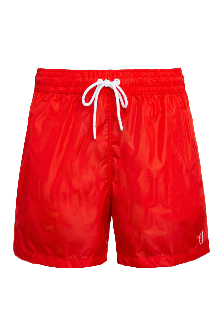Swim Shorts Red Nylon Beachwear