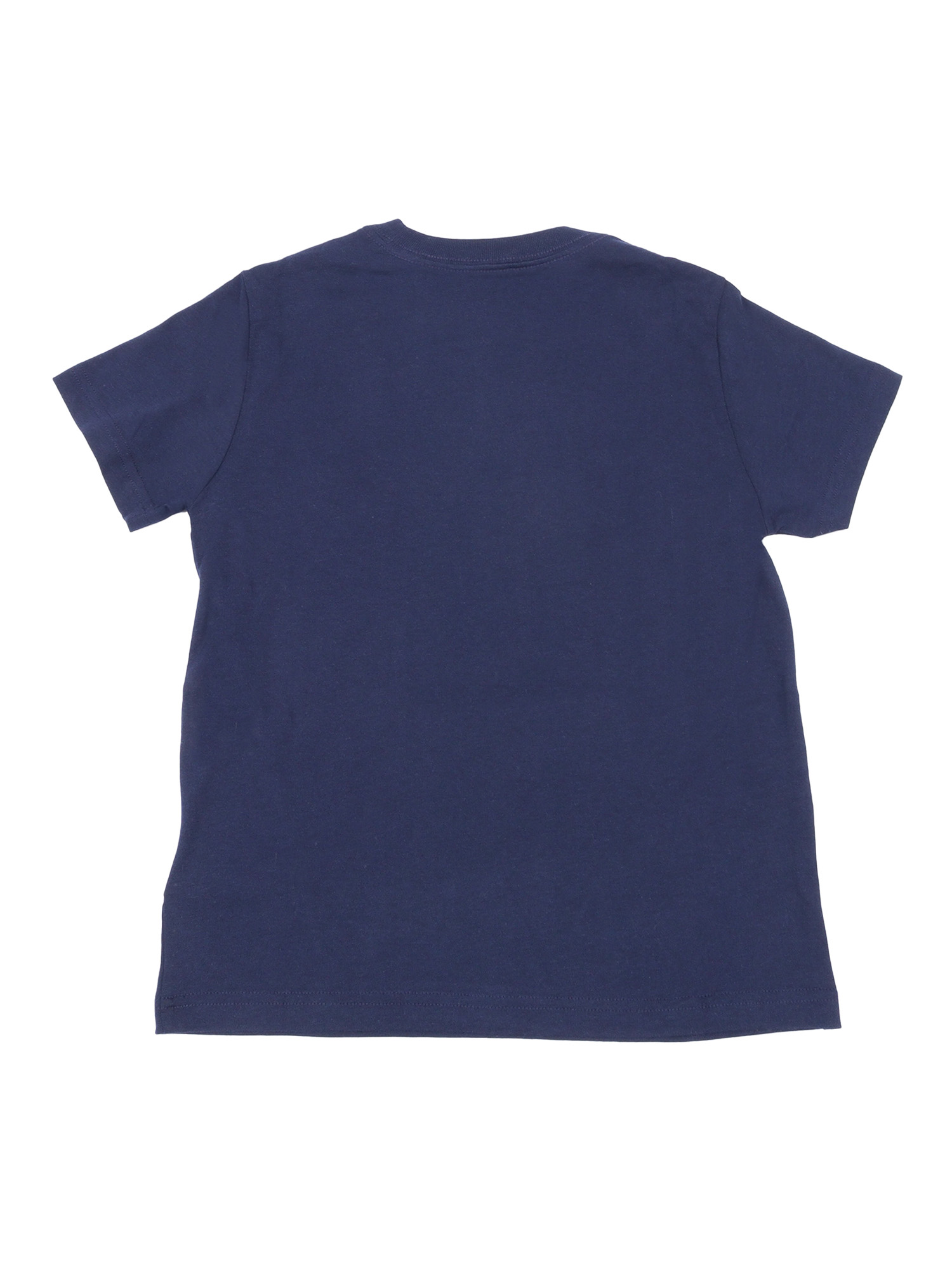 SS CN-TOPS-T-SHIRT Blue Cotton Short Sleeves T-shirt