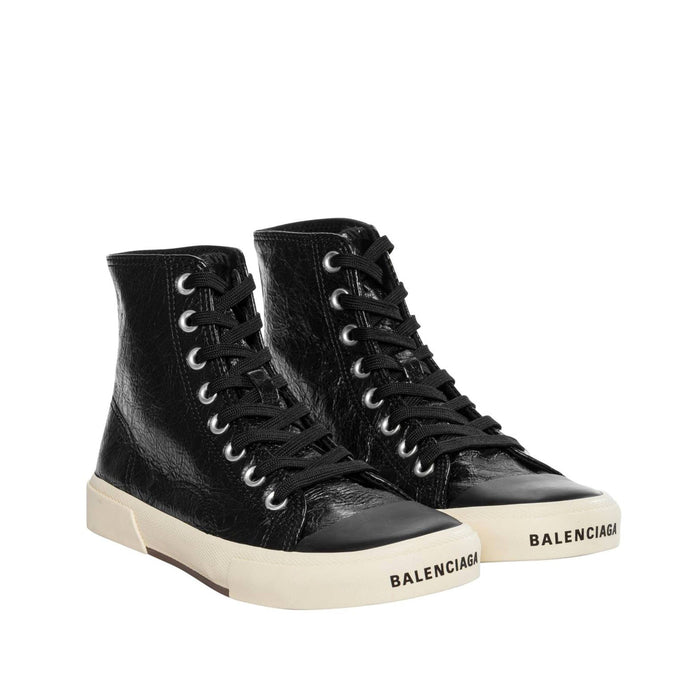 Paris Leather Sneakers Black Calf