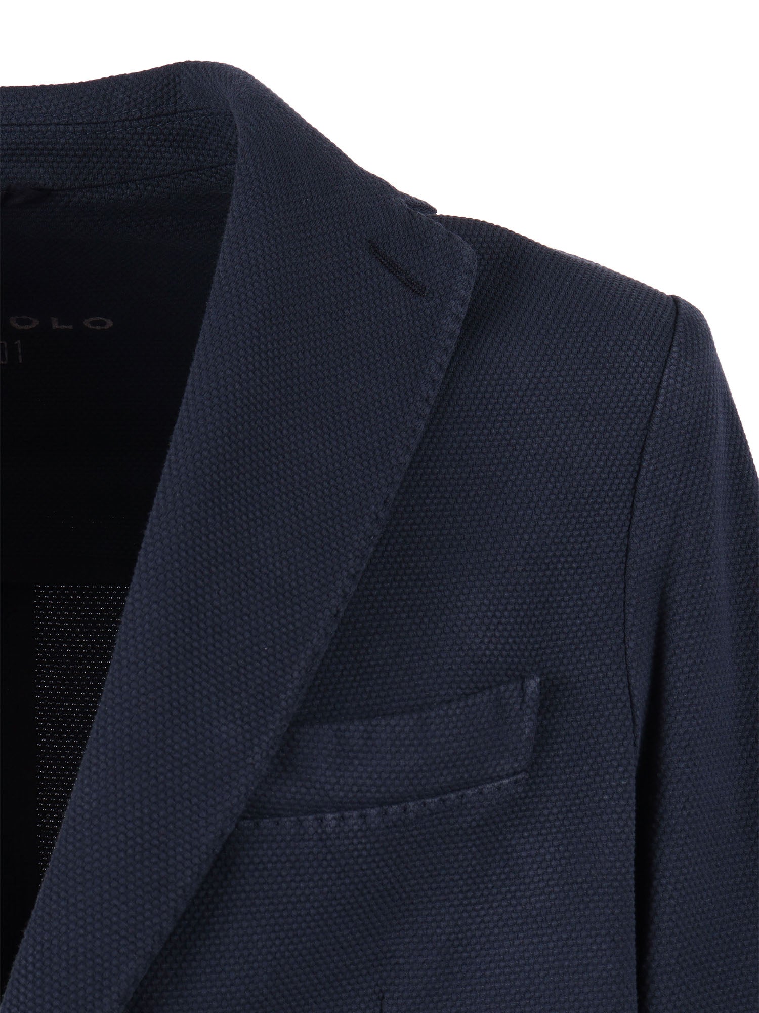 BLAZER G.DYED OXFORD Blue Jacket