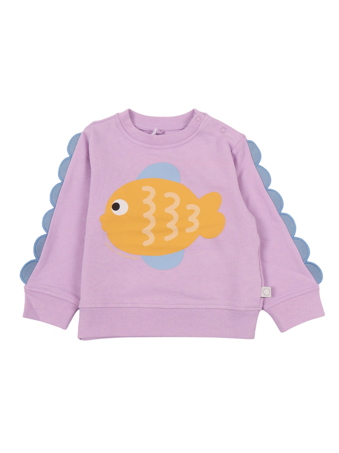 SWEATSHIRT Purple Cotton