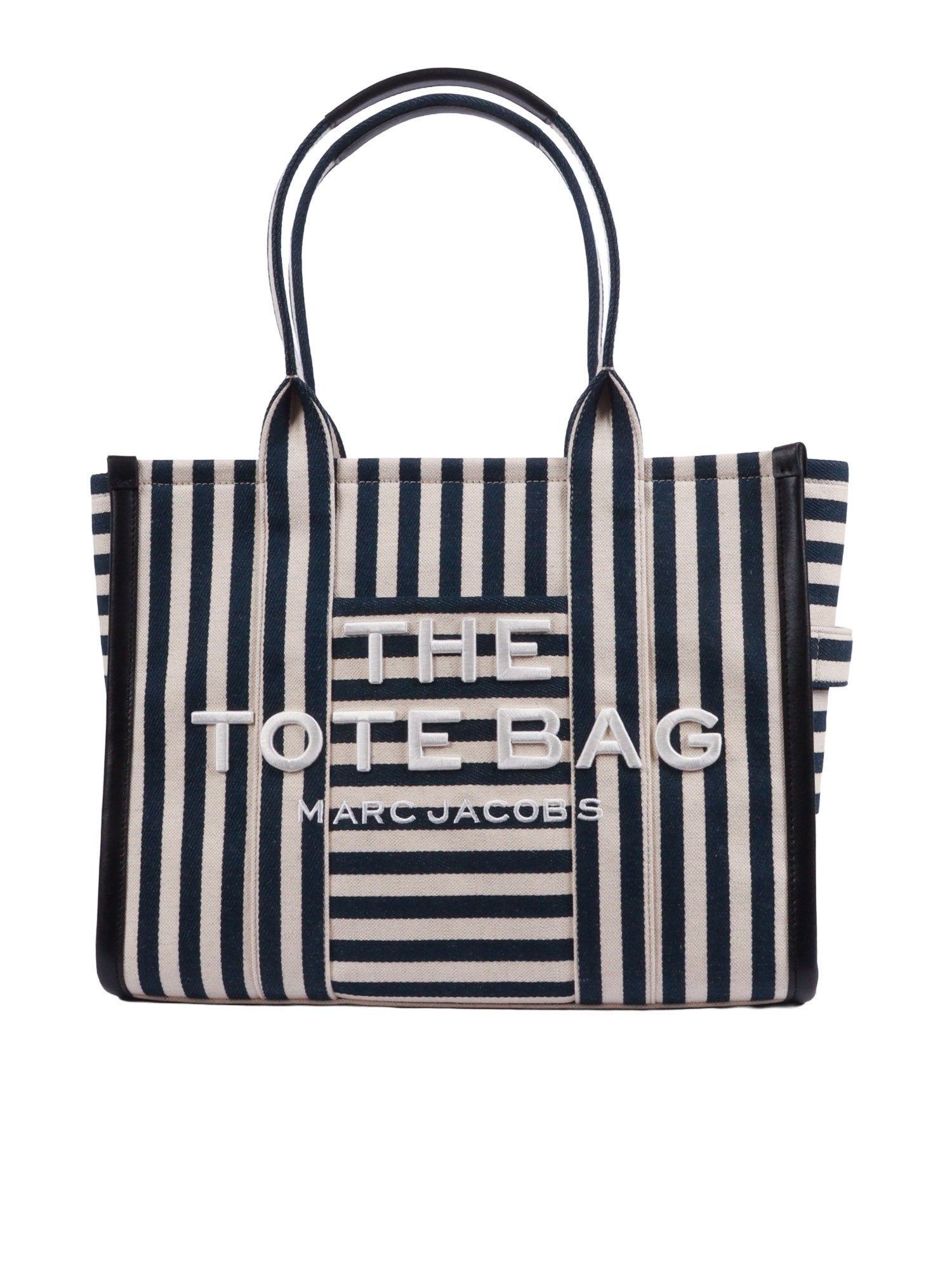 The Large Tote Blue 79.cotton 11.linen 9.rayon Handbag