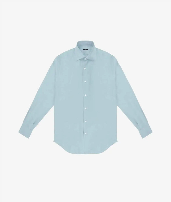 Casual Linen Shirt Amalfi Orange Hand Made