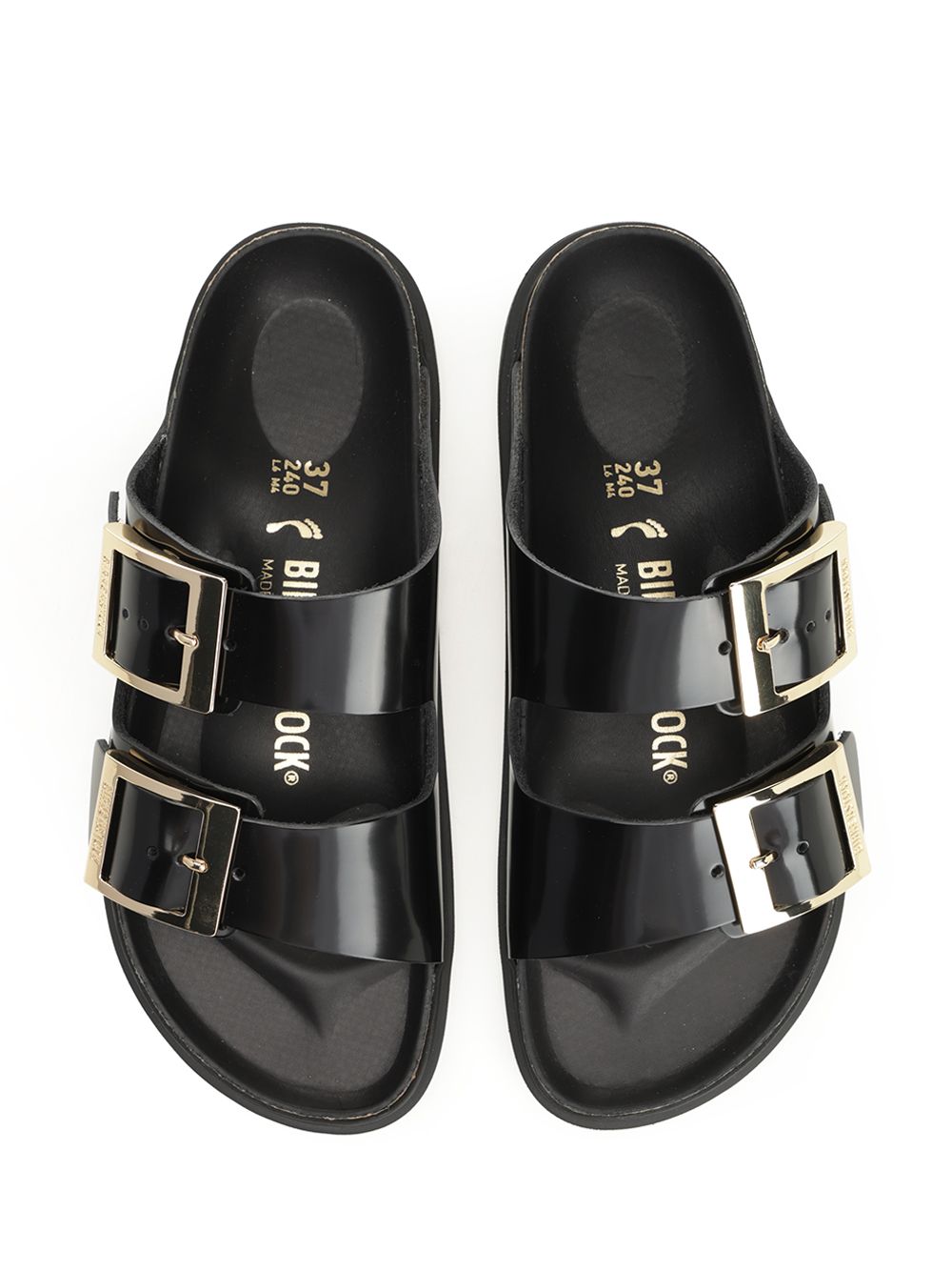 Arizona Sandals Black Leather