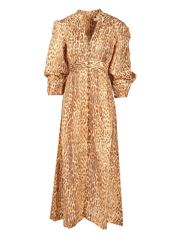 Leopard Print Midi Dress Animalier