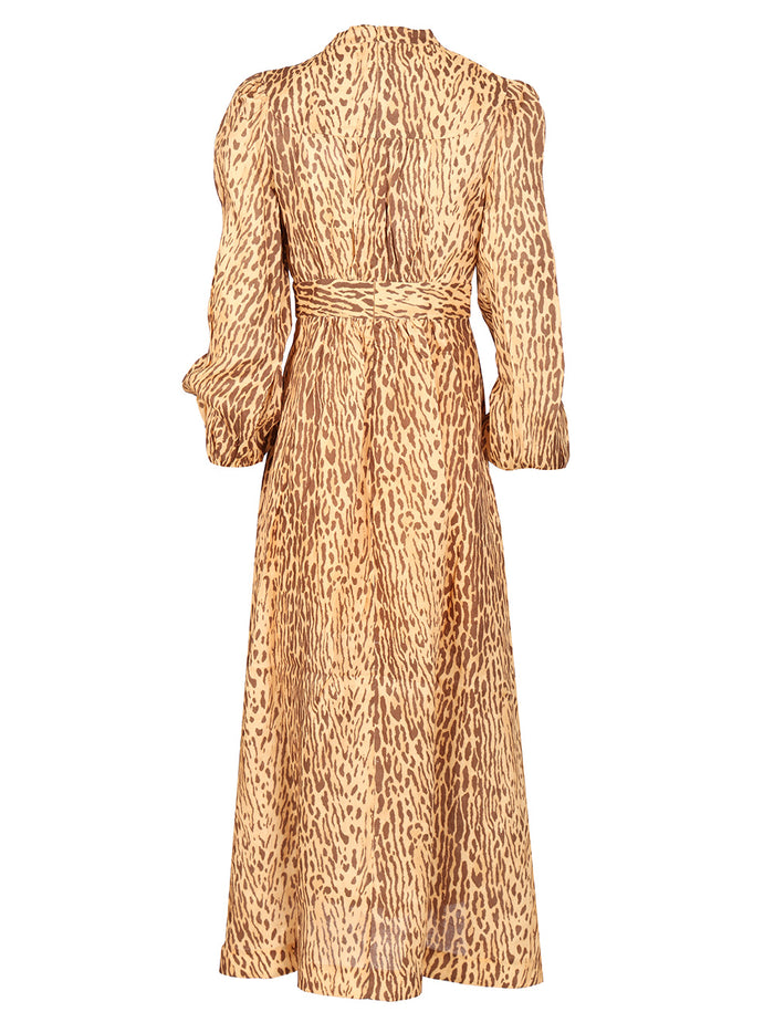 Leopard Print Midi Dress Animalier