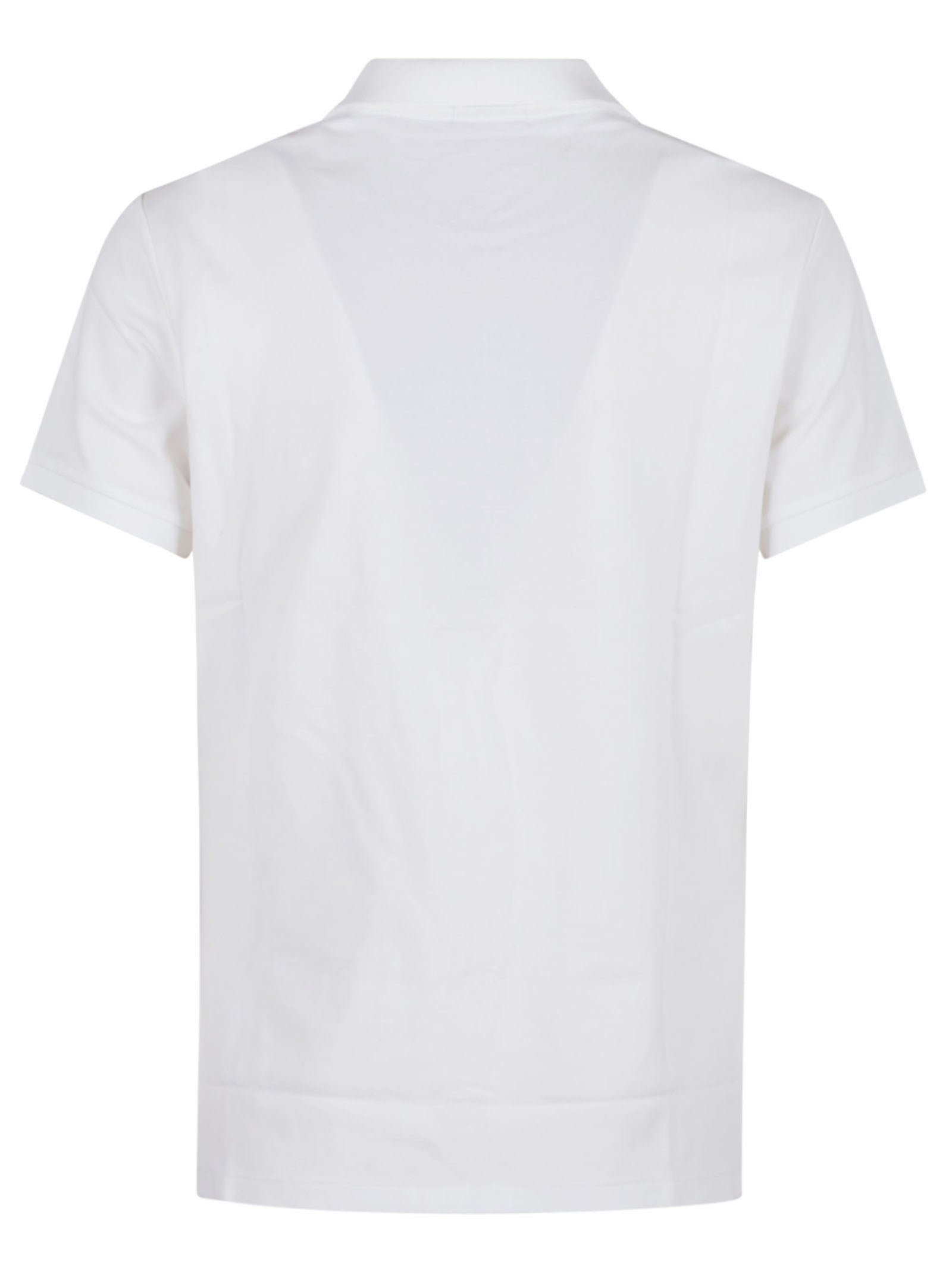 Ss Msh Bt Pl-short Sleeve-polo Shirt White Cotton Elastane T-shirt