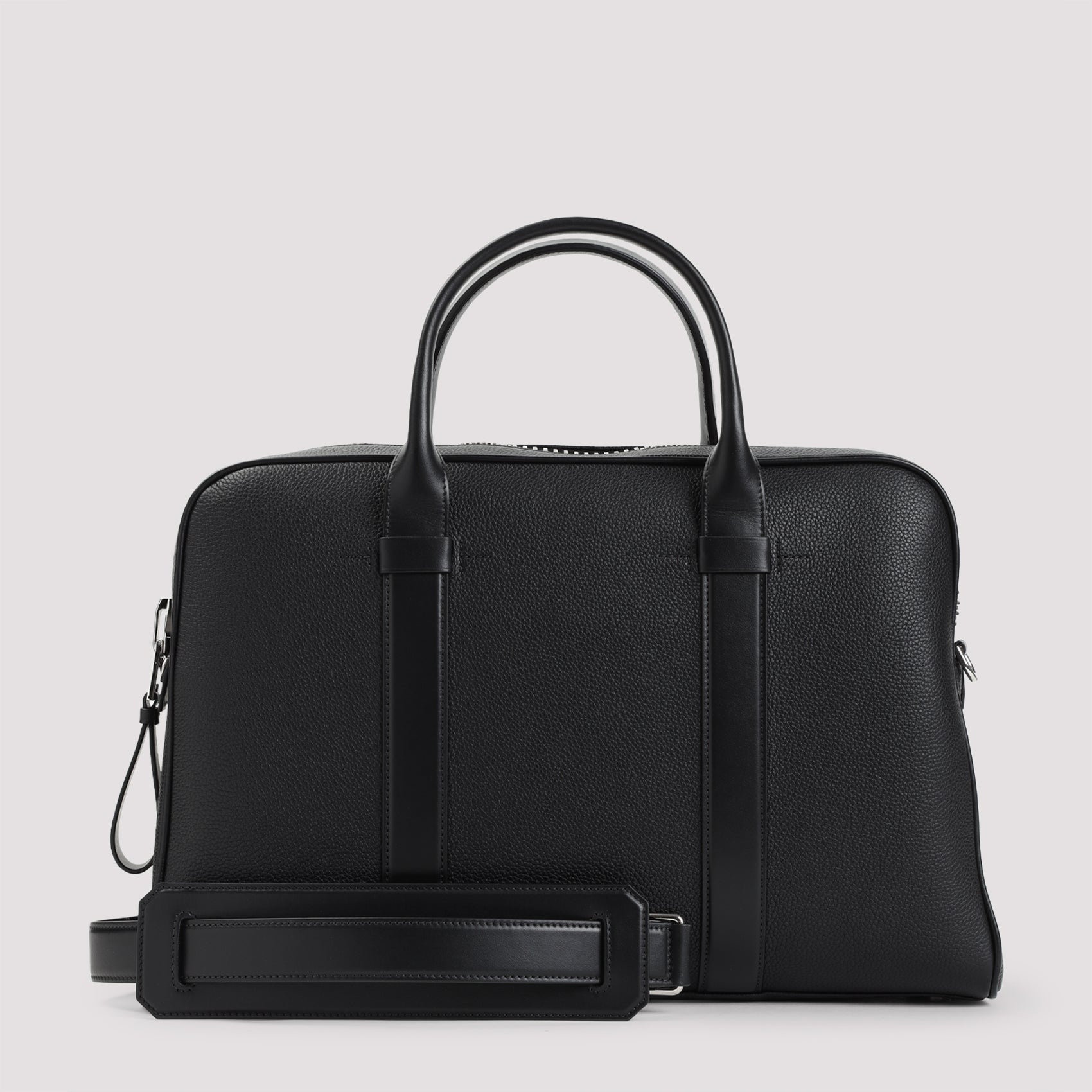 Leather Briefcase Black Calf Bag