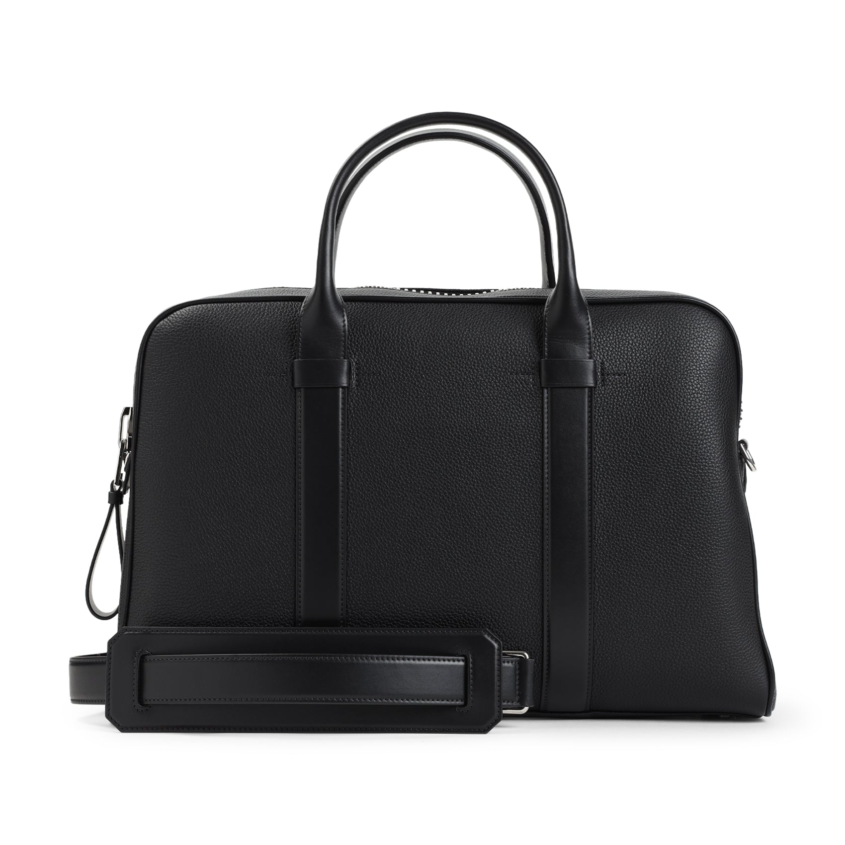 Leather Briefcase Black Calf Bag