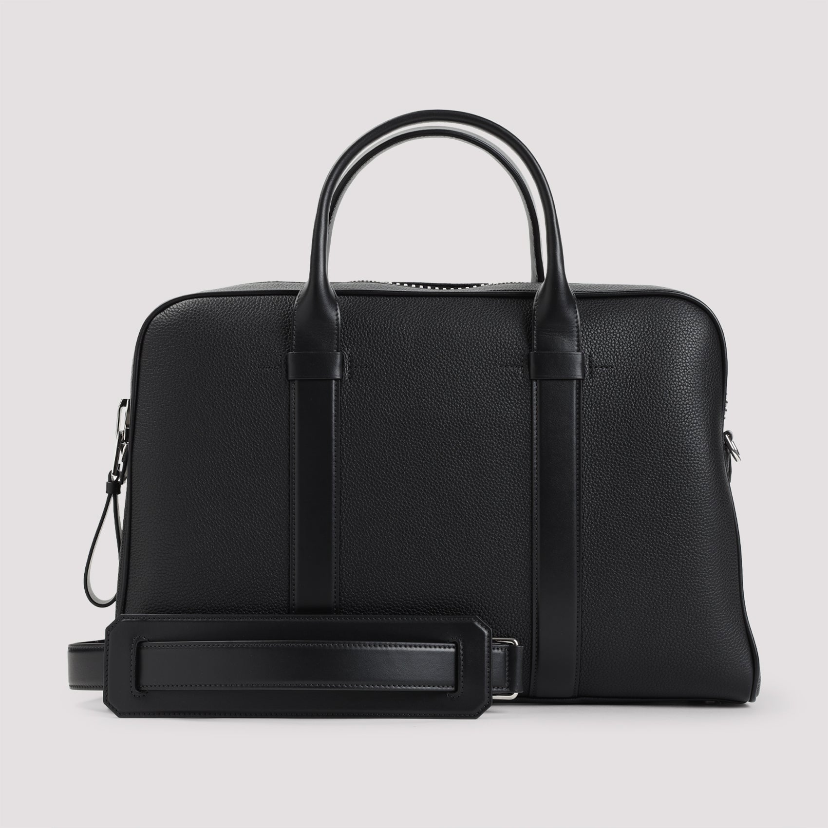 Leather Briefcase Black Calf Bag
