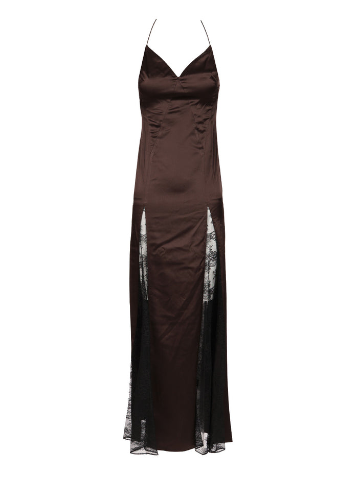 Trinity slip dress Brown Ac Pl