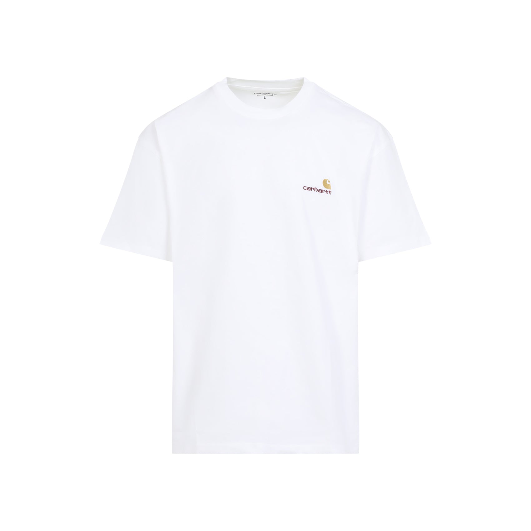 American Script T-shirt White Cotton Tshirt