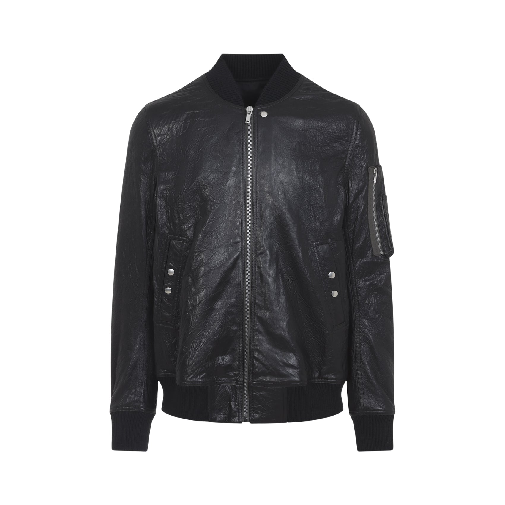 Classic Flight Jacket Black Lamb Leather