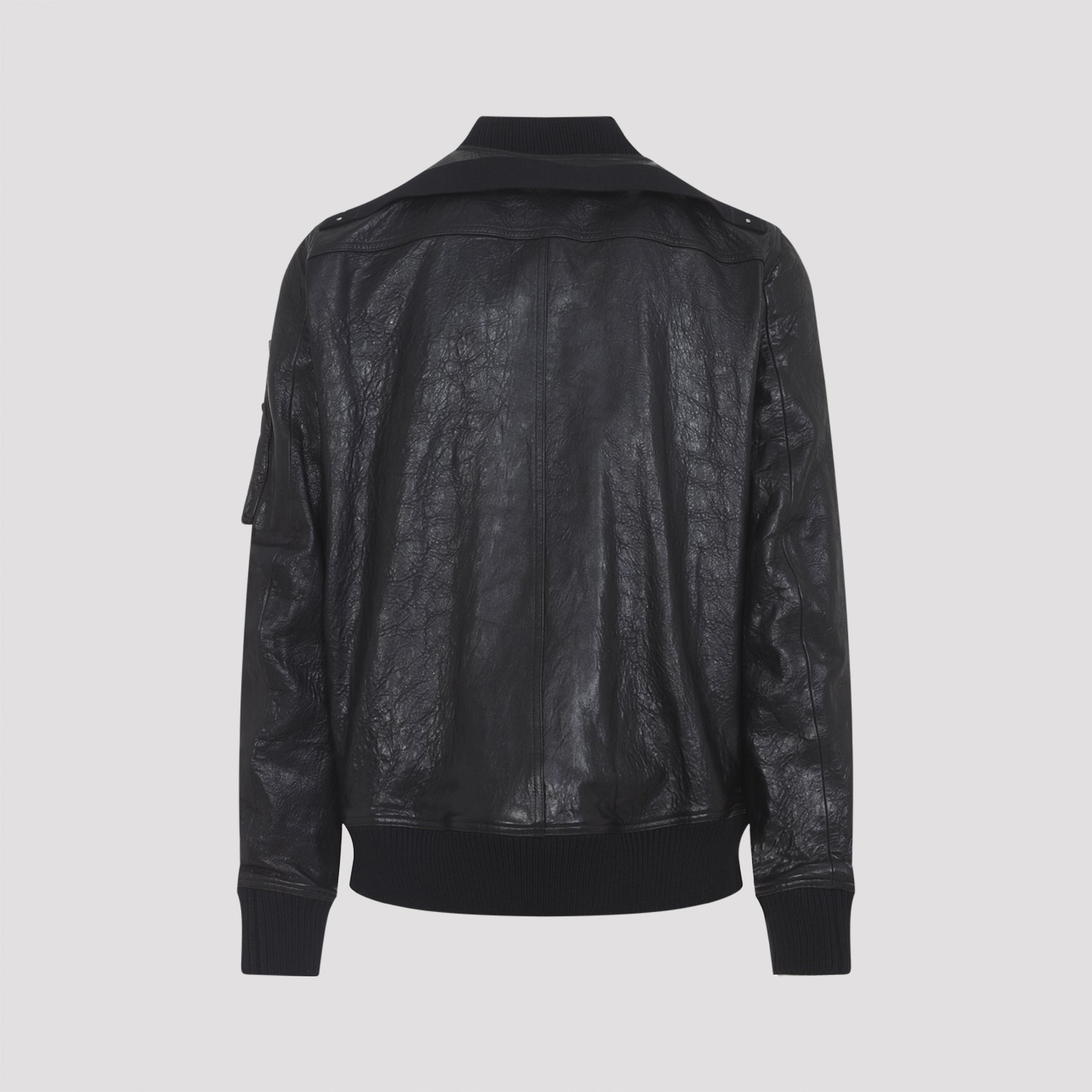 Classic Flight Jacket Black Lamb Leather