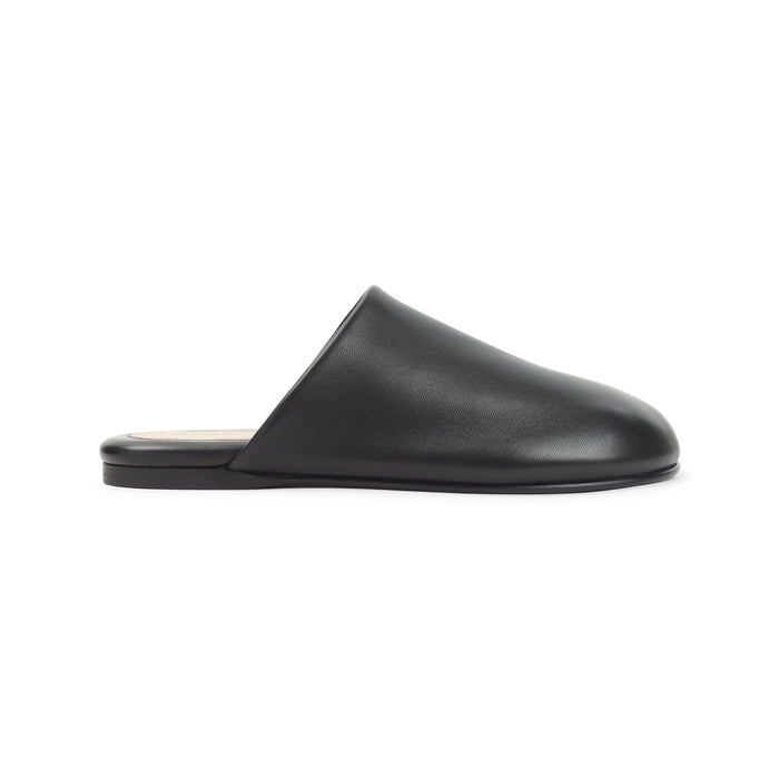 Garnier Mules Black Lamb Leather Shoe