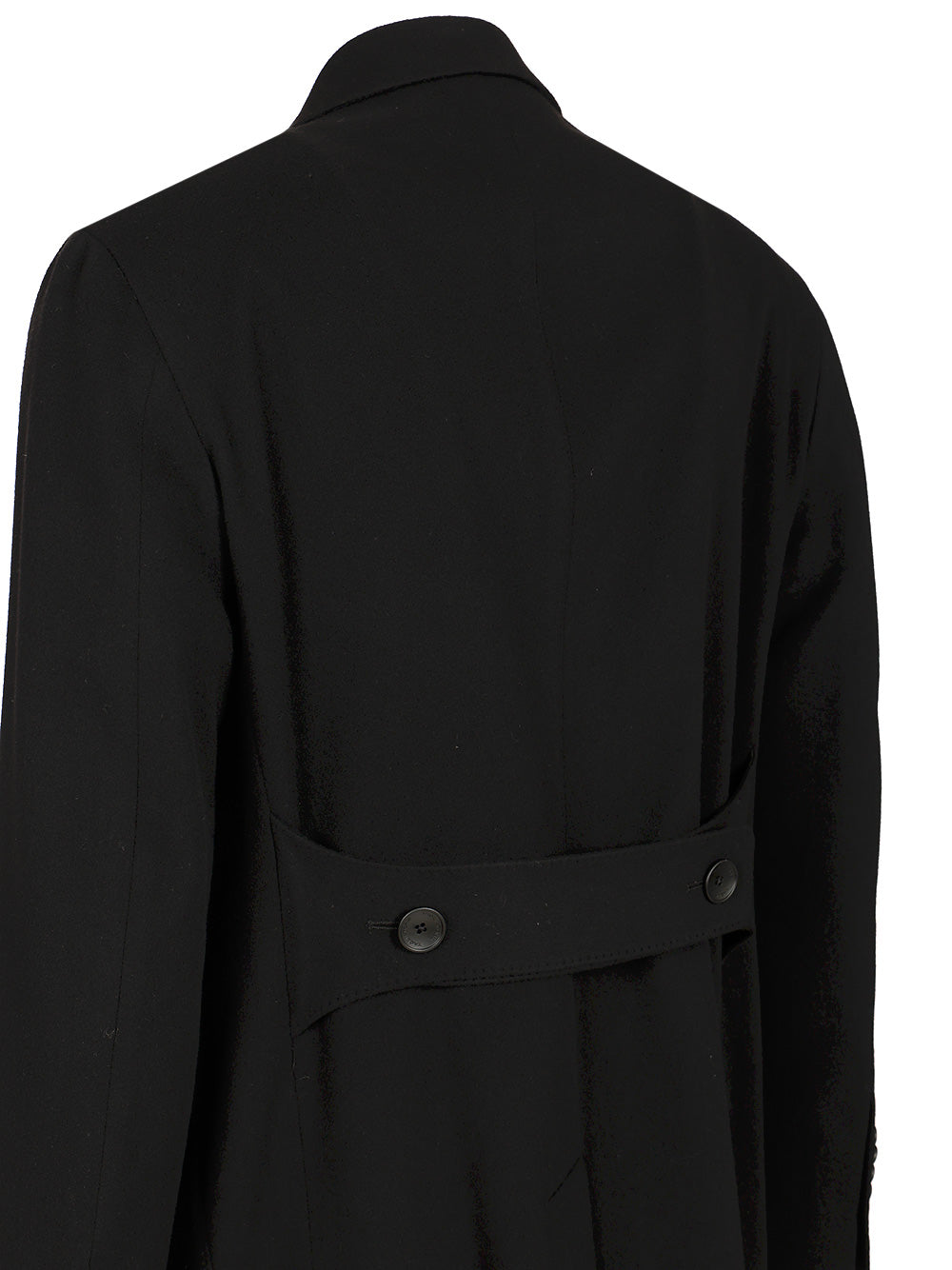 London double-breasted coat Black Wool Kashmir