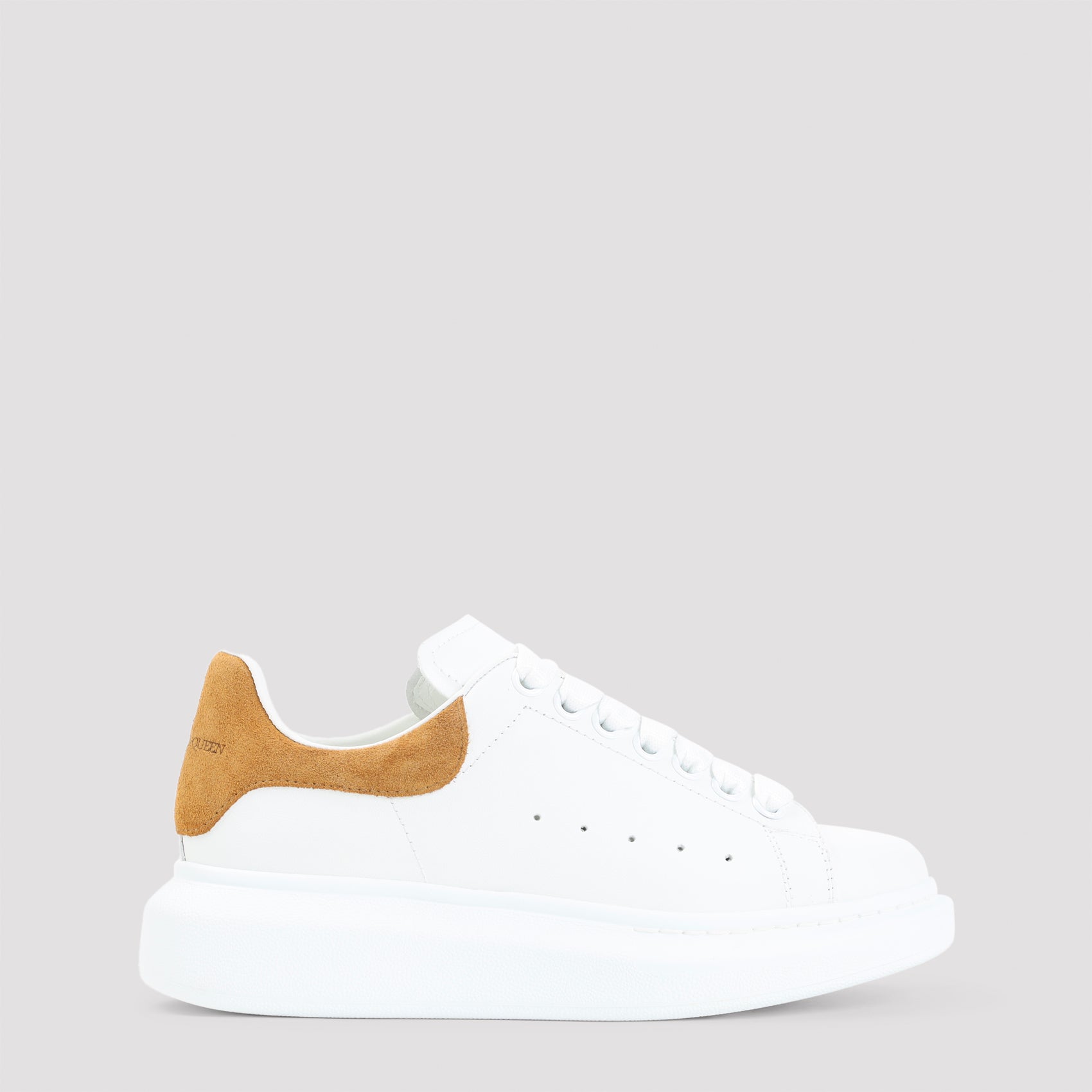 Oversized Sneakers White Calf Leather Rubber Shoe