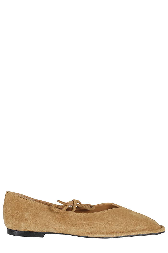 Sway Ballet Flats Brown Pelle Scamosciata Calzature
