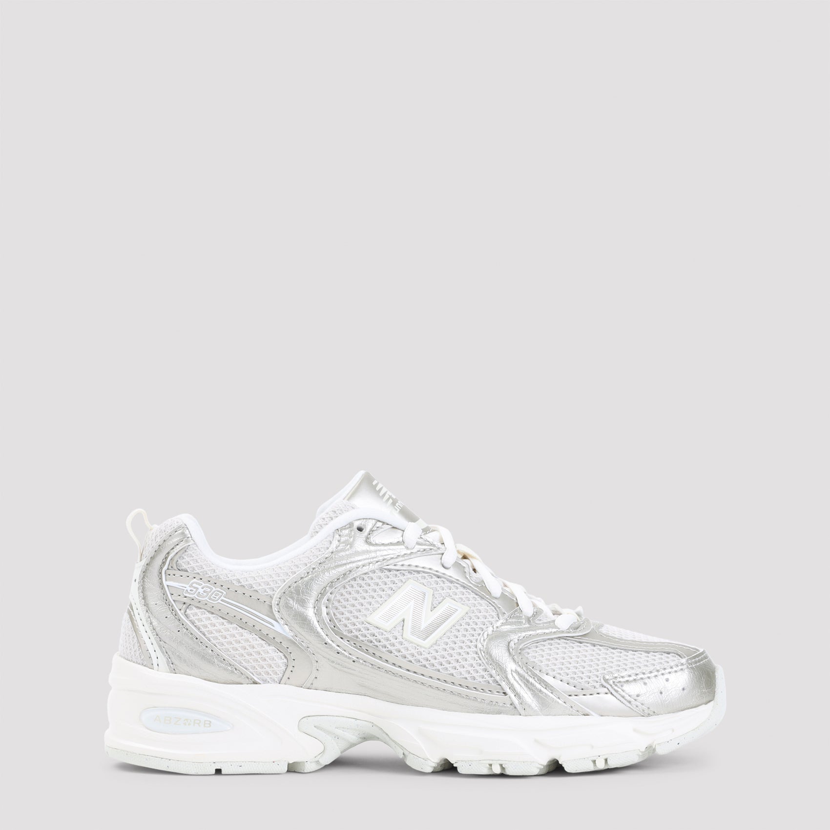 530 Sneakers Metallic Leather Mesh Rubber Shoe