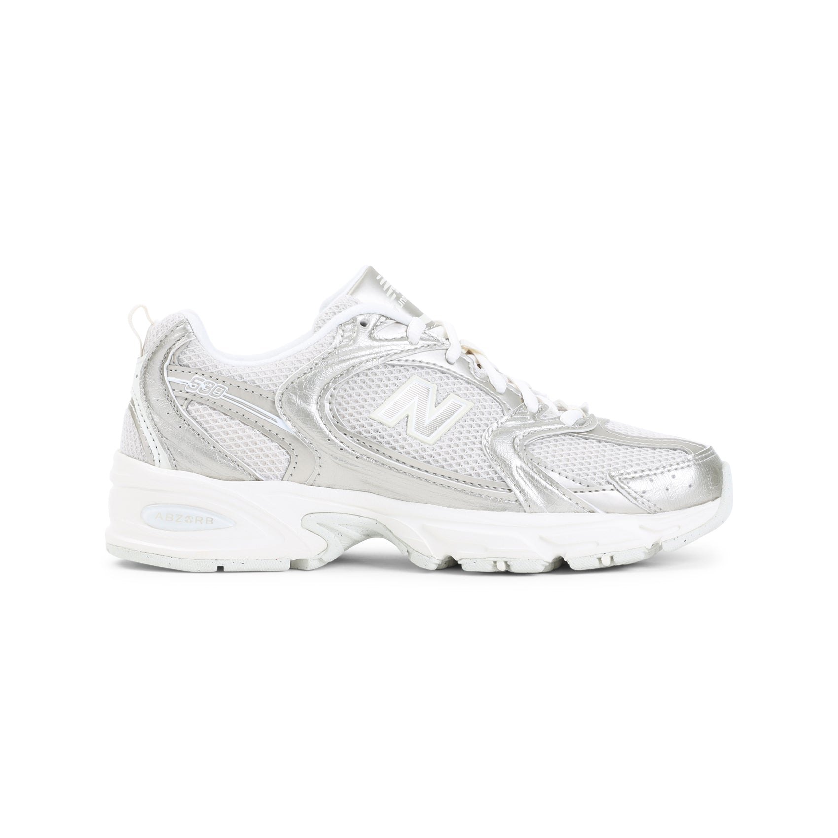 530 Sneakers Metallic Leather Mesh Rubber Shoe