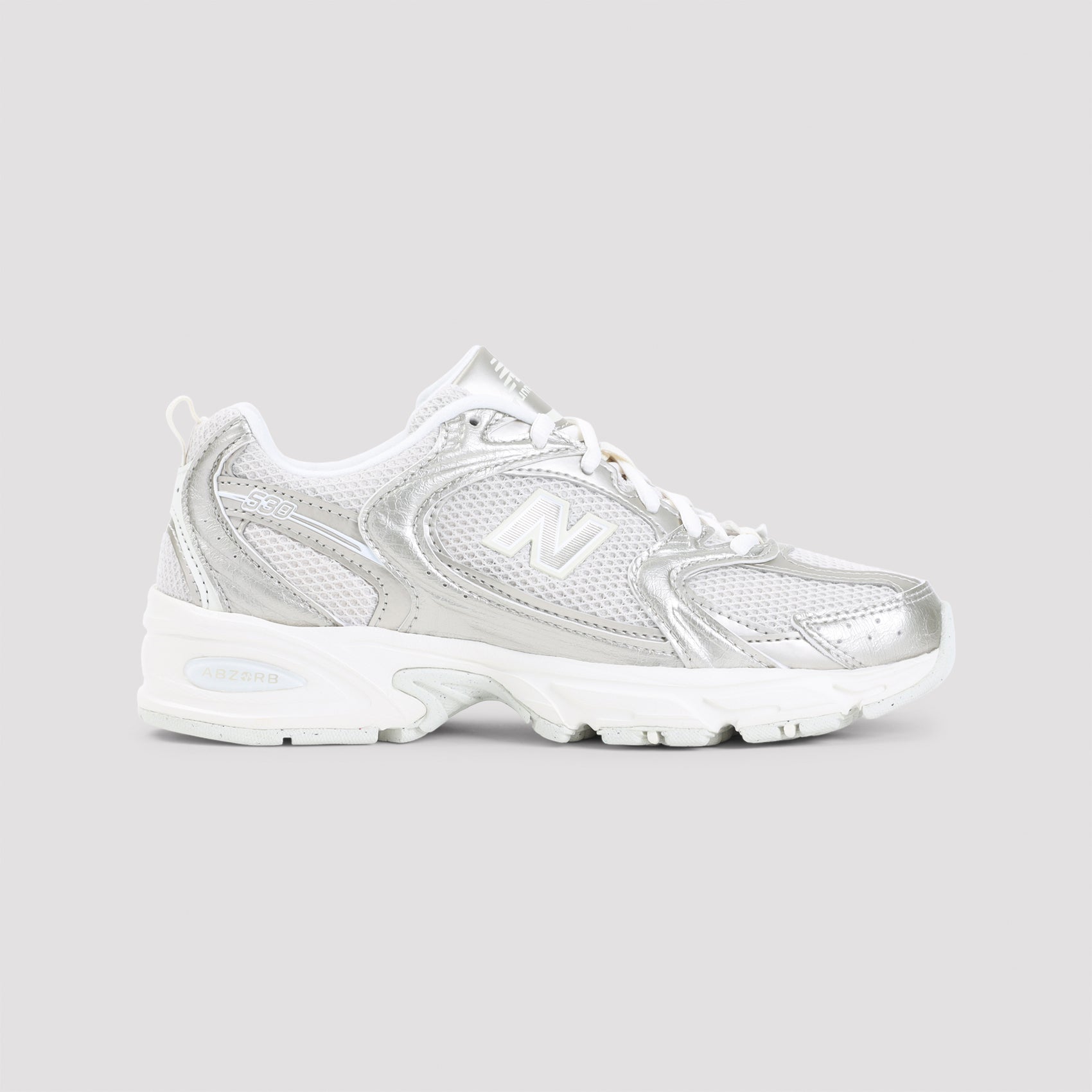530 Sneakers Metallic Leather Mesh Rubber Shoe