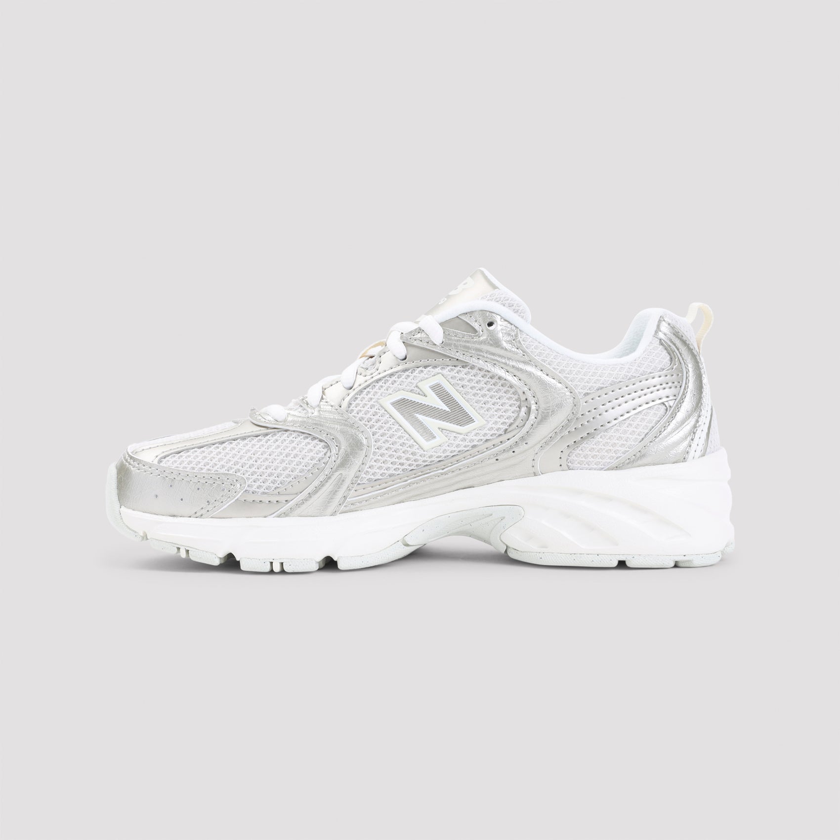 530 Sneakers Metallic Leather Mesh Rubber Shoe