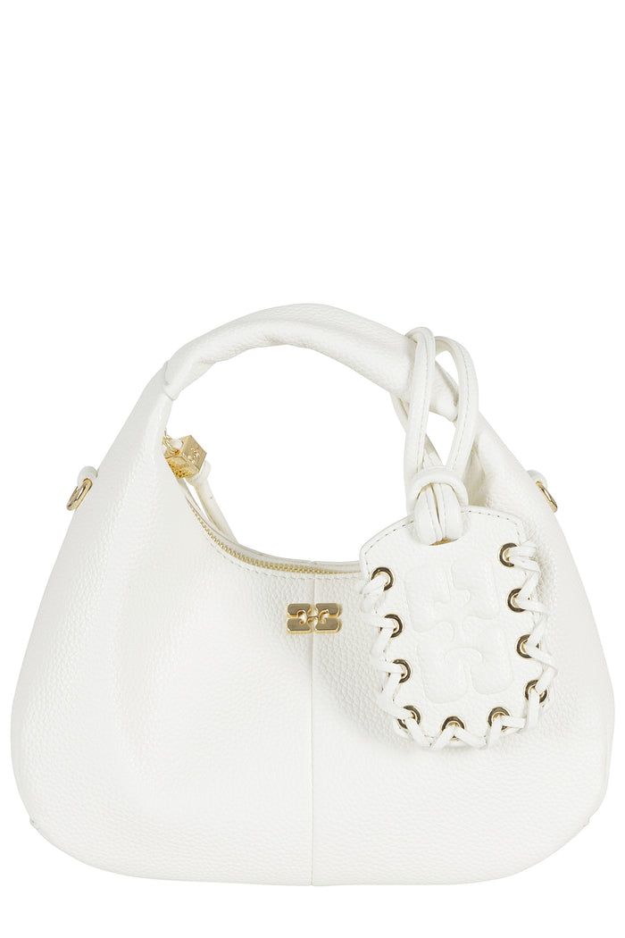 Hobo Mini Grained Grey Polyurethane Borsa